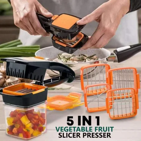 Nicer Dicer Quick Kit Coupe-légumes en Acier Inoxydable et Plastique