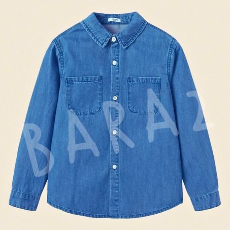 CHEMISE ENFANT JEANS MANCHE