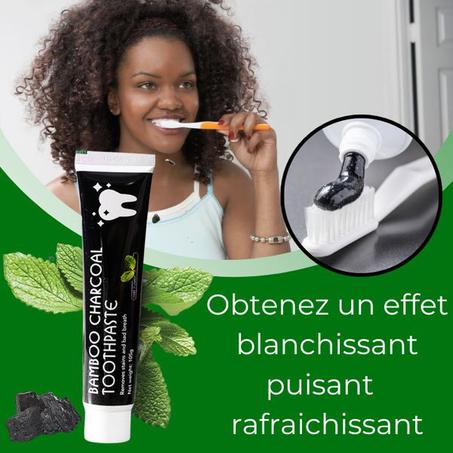 Dentifrice au charbon naturel pour blanchiment des dents