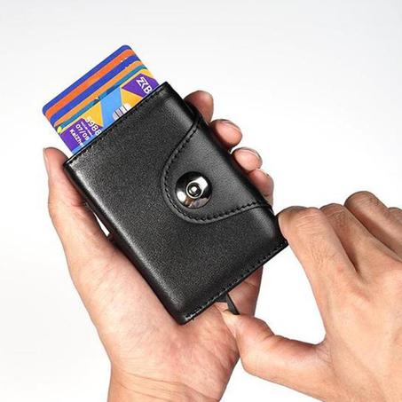 PORTEFEUILLE DE POCHE DE BLOCAGE RFID AVEC FONCTION POP-UP