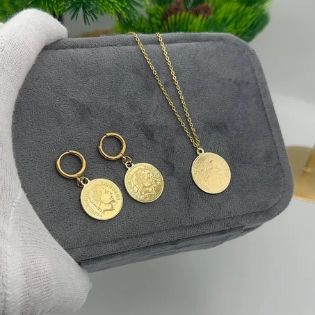 parure louis 2pcs en ace inoxydable