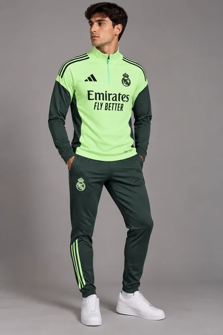 Survette Real Madrid adidas entrainement  26 Lime Green
