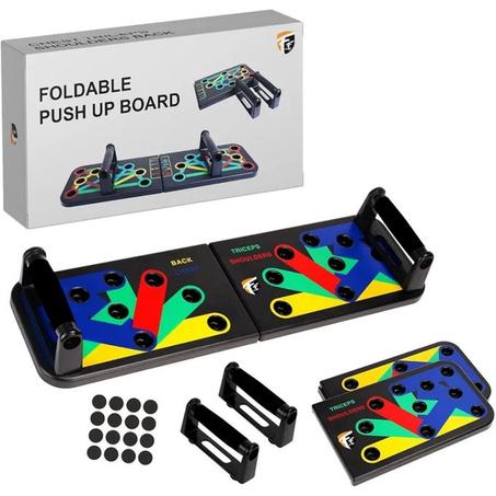 Planche de Pompes 9 en 1 Multifonction avec Code Couleur pour entraînement à Domicile et Fitness