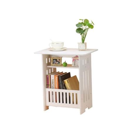 Forex Petite Table Basse - En Bois Plastique - Blanc.