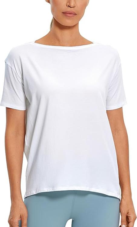 قميص من قطن بيما بأكمام قصيرة