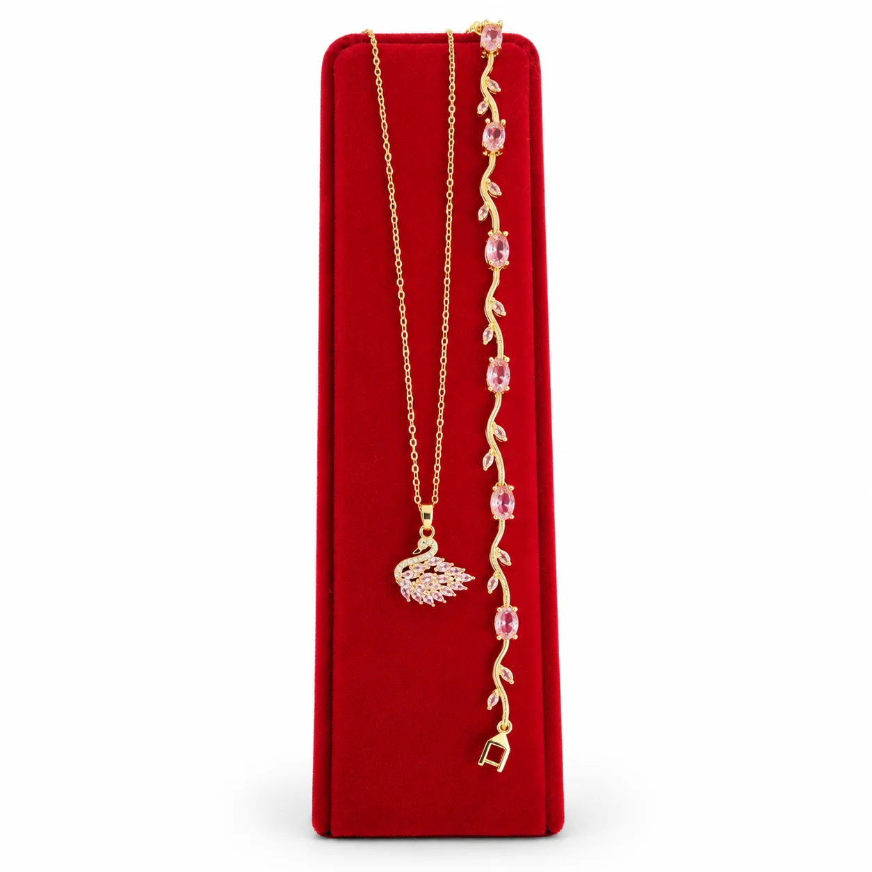 Parure Cygne Éternel – Collier & Bracelet Femme Élégant