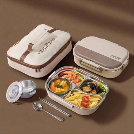 Boîte à lunch box portable en acier inoxydable