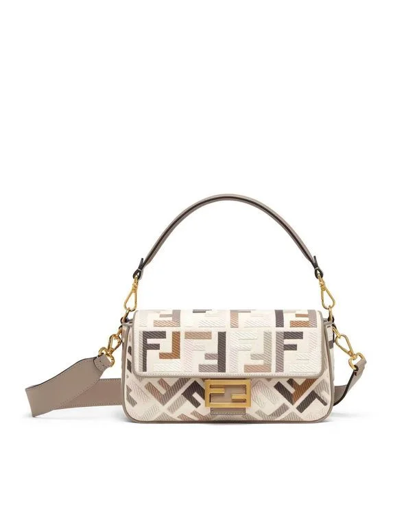 SAC FENDI BAGUETTE BAG IN FF MOTIF CANVAS MULTICOLOUR