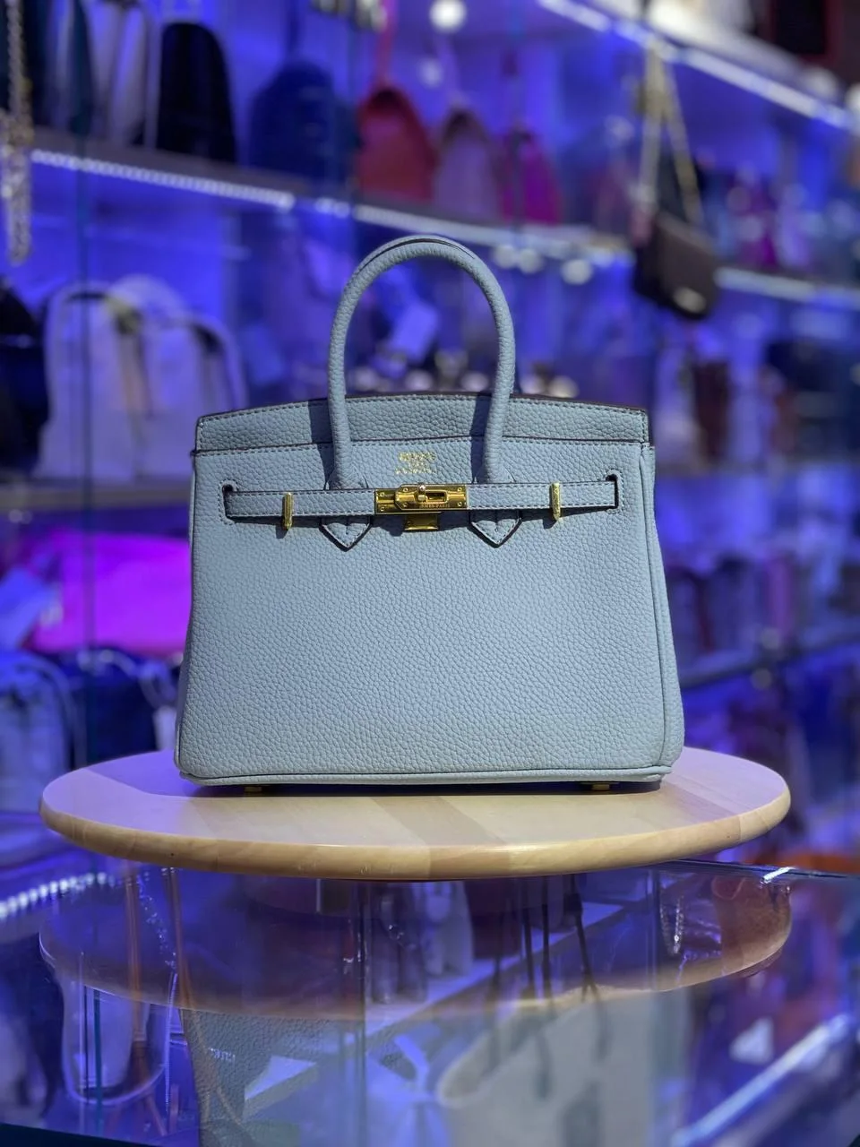 Sac à main Hermès Birkin 25 cm en cuir Swift rose Thé