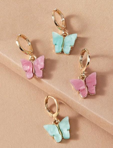 Boucle d'oreille butterfly