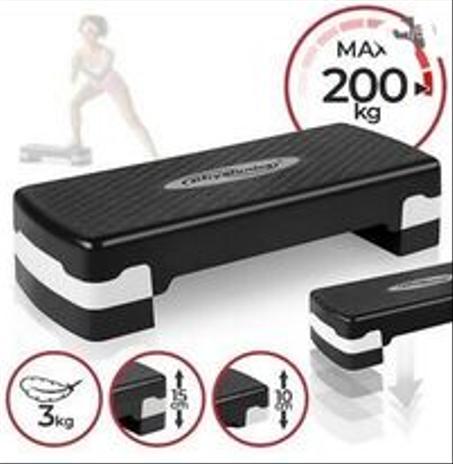 Step Aerobic et fitness Étape d'entraînement avec des élévateurs max 200kg