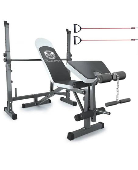 Banc d'haltères multifonction avec support d'haltères haute qualité