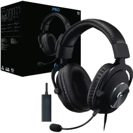 Casque Gaming Logitech PRO X avec technologie de micro Blue VO!CE - USB (981-000818)