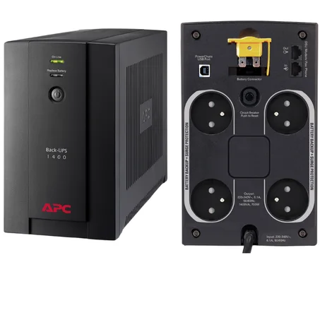 Onduleur Line-Interactive APC BACK-UPS BX1400U-FR - 700 W / 1400 VA - 4 prises FR