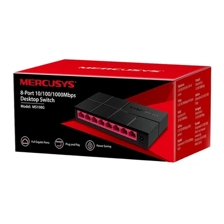 Switch de bureau 5 ports 10/100/1000 Mbps