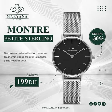 MONTRE PETITE STERLING POUR FAMME