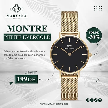 MONTRE PETITE EVERGOLD