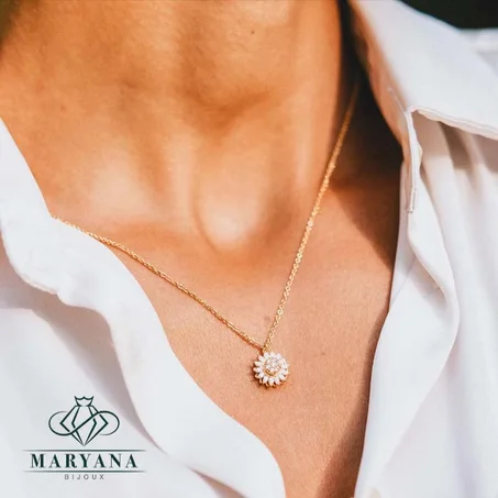 COLLIER TOURNESOL TOURNANT