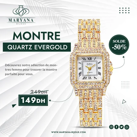 MONTRE QUARTZ ÉLÉGANCE