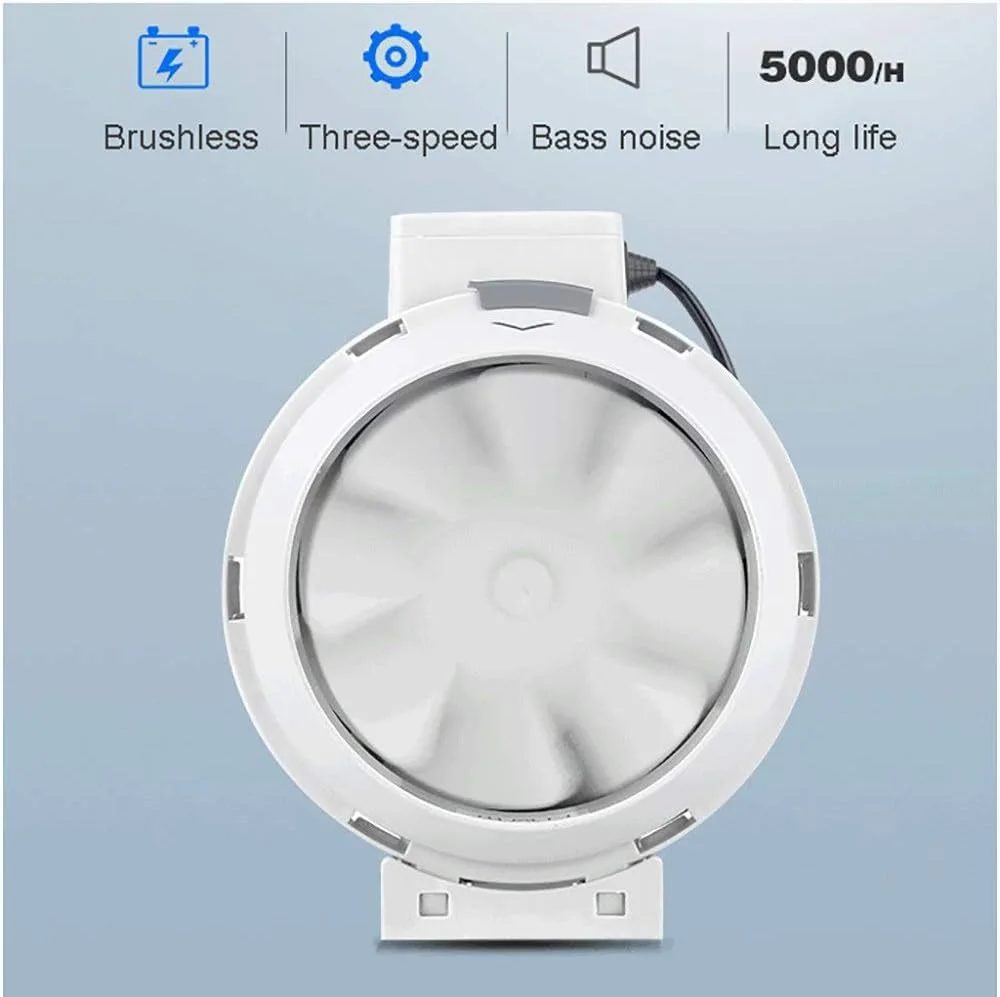 شفاط سحري Inline Fan Electric + انبوبة المونيوم لتركيب الشفاط ضمان 6 أشهر