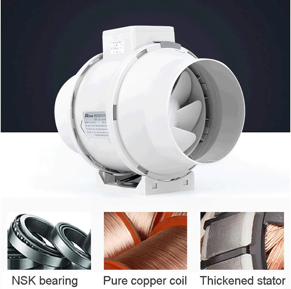 شفاط سحري Inline Fan Electric + انبوبة المونيوم لتركيب الشفاط ضمان 6 أشهر