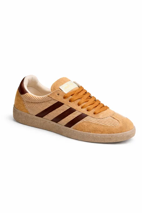 Sneakers Vintage Marron & Camel – Élégance Intemporelle