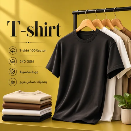 T-shirt Oversize 100% قطن | T-shirt Maroc بجودة مميزة