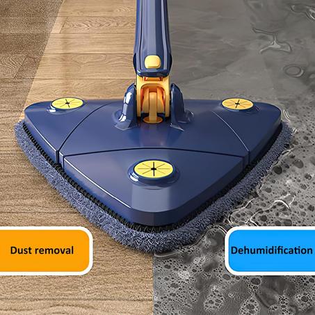 Mopa Triangular 360° con Rotación Automática – Limpieza Sin Esfuerzo para Suelos, Paredes y Ventanas