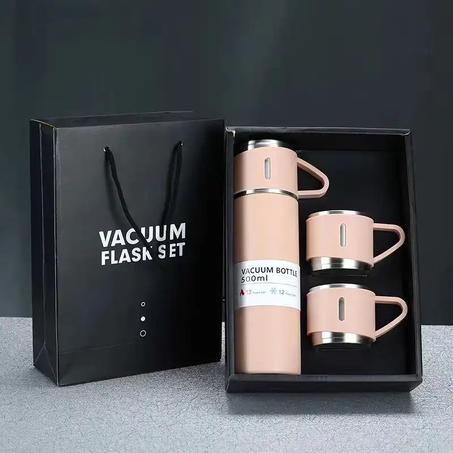 Vacuum Flask Set - 3 Cups - 500 ML