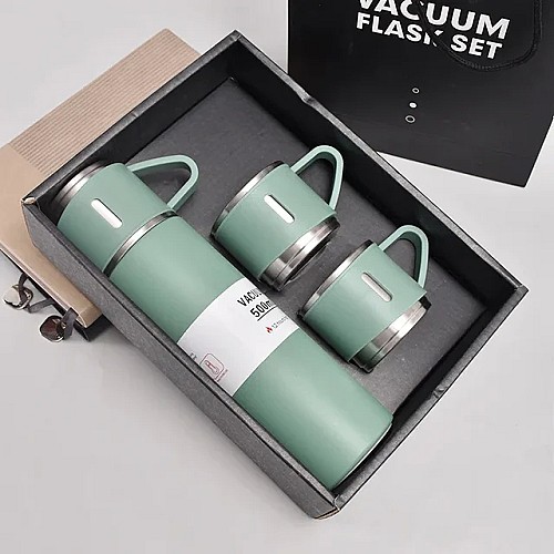 Vacuum Flask Set - 3 Cups - 500 ML