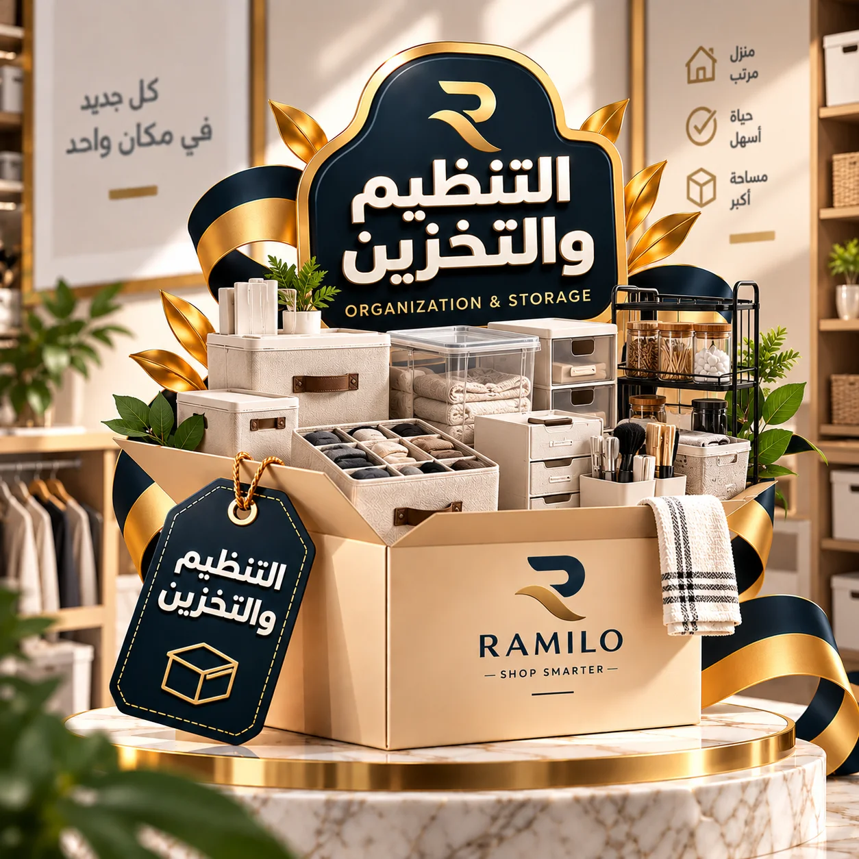 التنظيم والتخزين