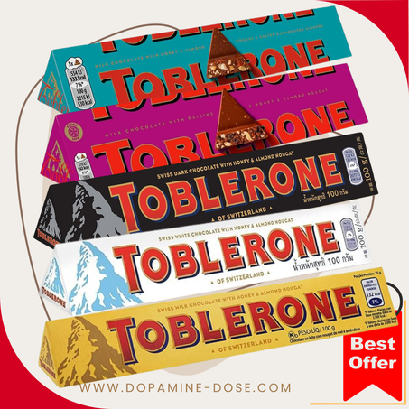 خمسة توبليرون كل النكهات آلموند كبير (100غرام) - (x5) TOBLERONE All Flavors Large (100g)