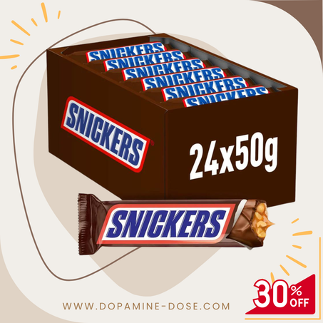 سنيكرز - علبة (24) حبة - SNICKERS Chocolate - Pack of (24) Bars