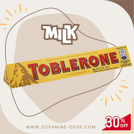 توبليرون حليب كبير (100غرام) - TOBLERONE Milk Large (100g)