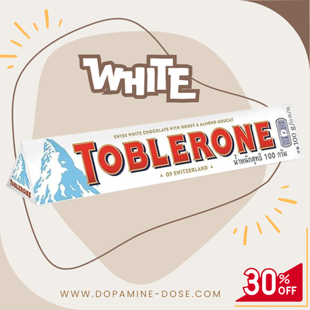 توبليرون أبيض كبير (100غرام) - TOBLERONE White Large (100g)