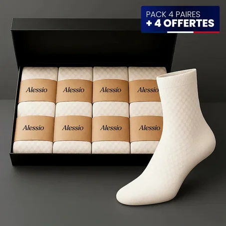 CHAUSSETTES MI-HAUTES ALESSIO EN BAMBOU PREMIUM