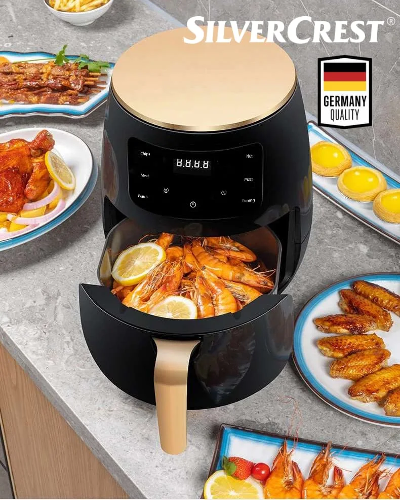 ✨LIVRAISON GRATUITE✨Air Fryer SILVERCREST Digitale intelligente, grande capacité 6L, 2400 W (Made In Germany)