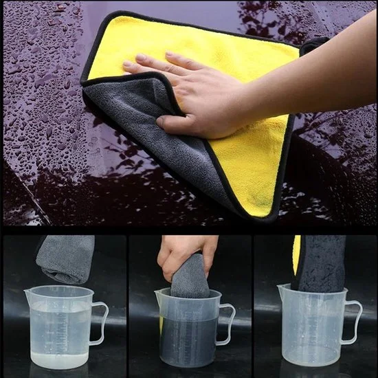 Pack (02PCS) Serviette en Microfibre pour Lavage de Voiture 30X30