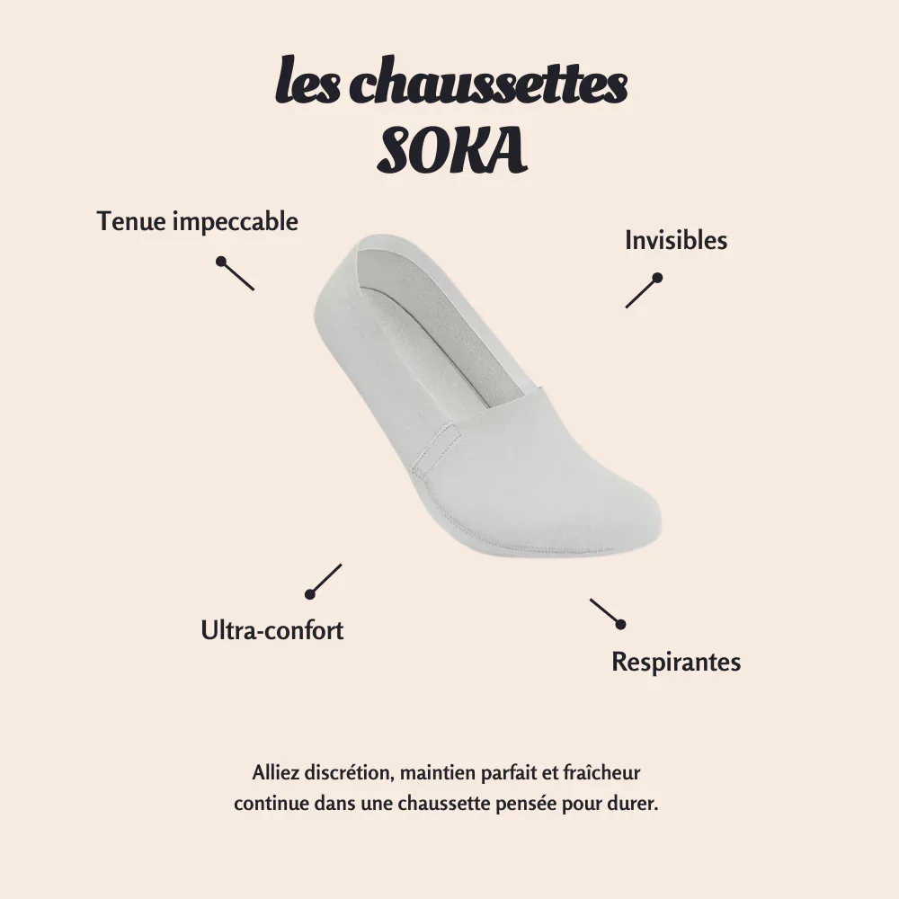 SOKA One : Les chaussettes invisibles qui tiennent en place.