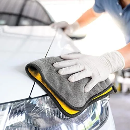 Pack (02PCS) Serviette en Microfibre pour Lavage de Voiture 30X30