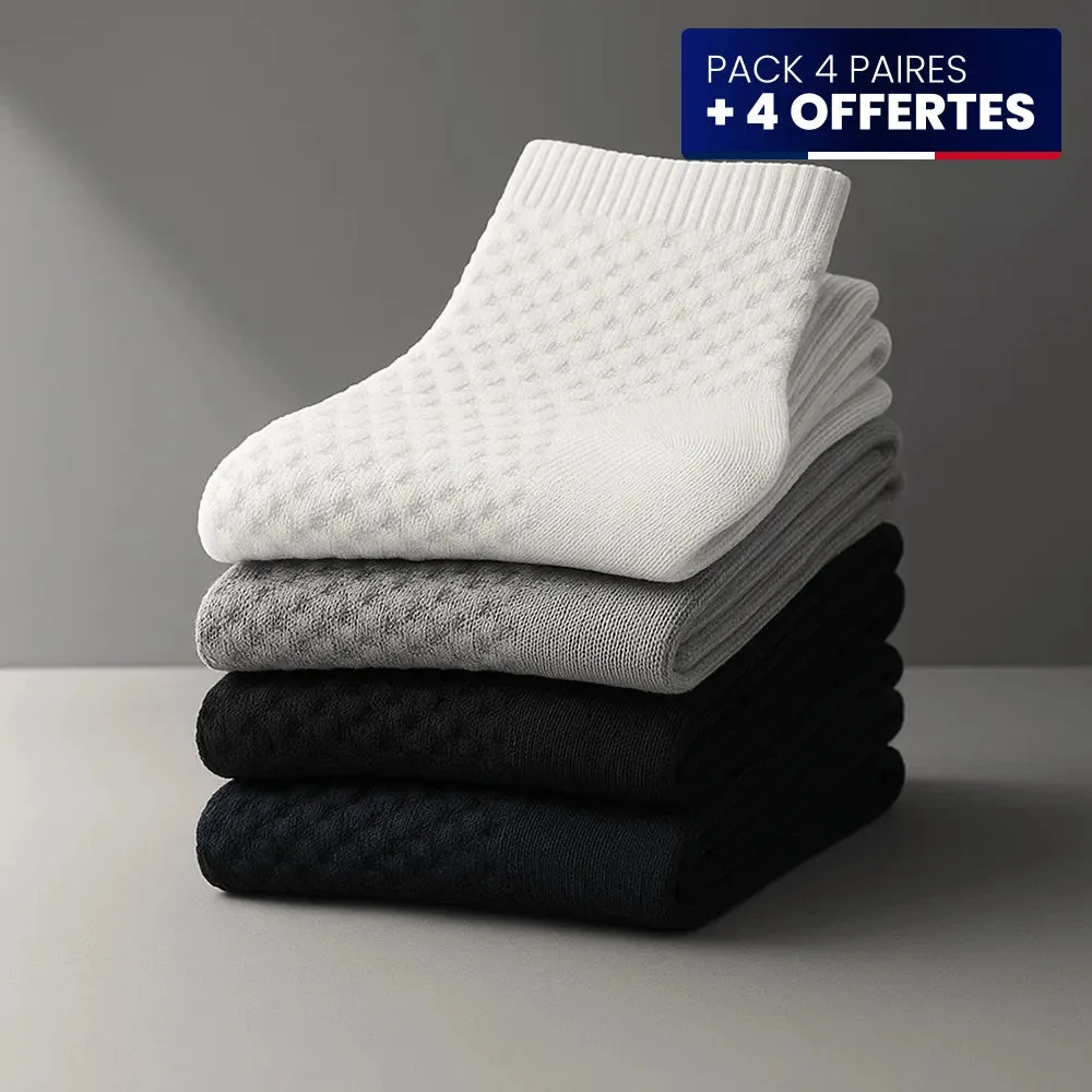 CHAUSSETTES MI-HAUTES ALESSIO EN BAMBOU PREMIUM