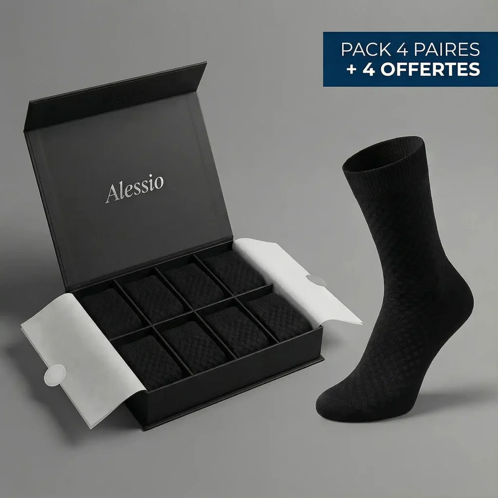 CHAUSSETTES MI-HAUTES ALESSIO EN BAMBOU PREMIUM 2.0 - SANS ODEUR