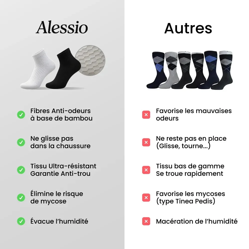 CHAUSSETTES MI-HAUTES ALESSIO EN BAMBOU PREMIUM