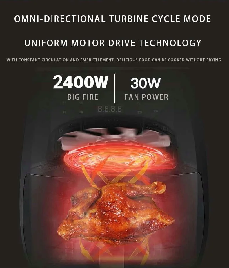 ✨LIVRAISON GRATUITE✨Air Fryer SILVERCREST Digitale intelligente, grande capacité 6L, 2400 W (Made In Germany)