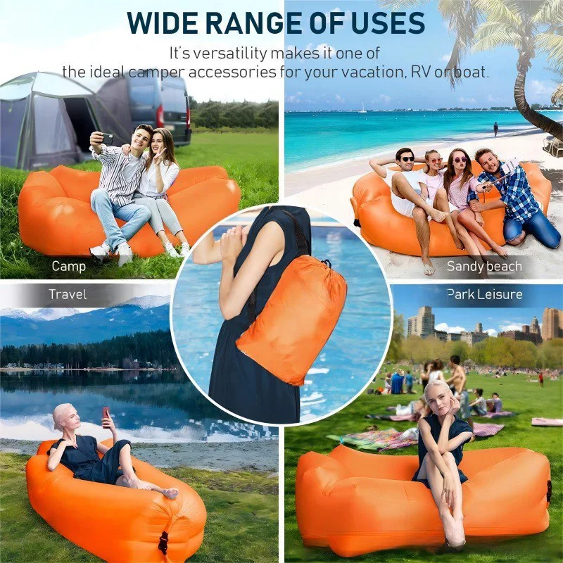 🌊SOLDES D'ÉTÉ🌊 AirLounge Canapé Gonflable en tissu Oxford épais