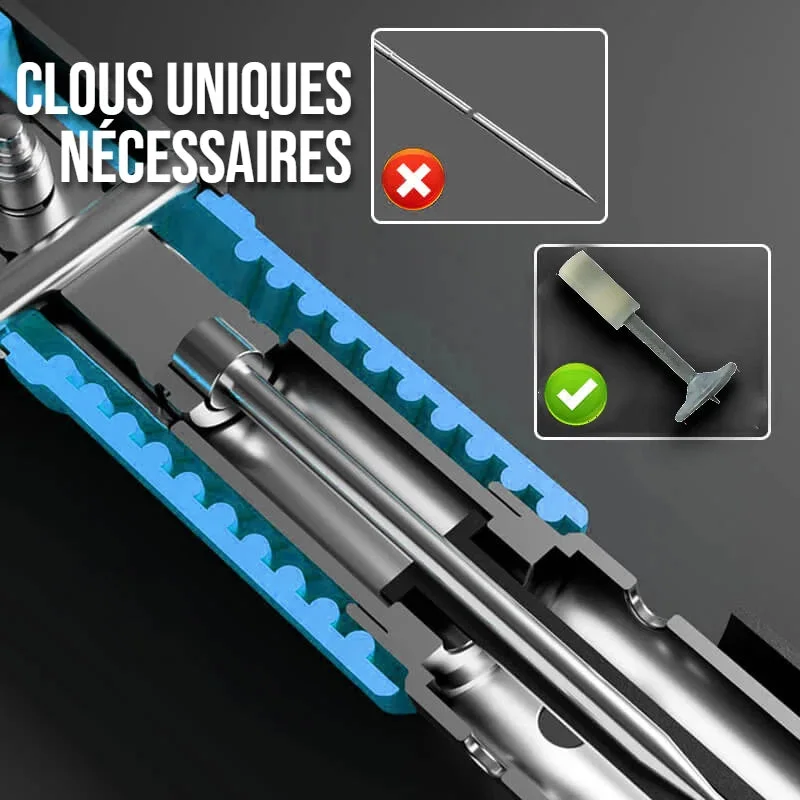 Pistolet cloueur en acier +100 clous