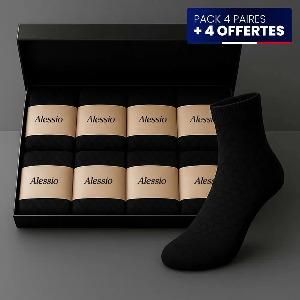 CHAUSSETTES MI-HAUTES ALESSIO EN BAMBOU PREMIUM