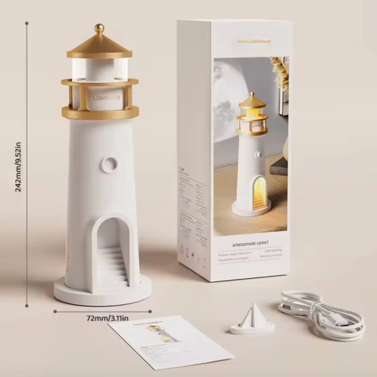Lampe Phare - Projecteur Lune 🌙LIVRAISON GRATUITE🌙
