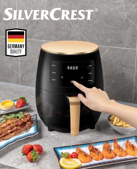 ✨LIVRAISON GRATUITE✨Air Fryer SILVERCREST Digitale intelligente, grande capacité 6L, 2400 W (Made In Germany)