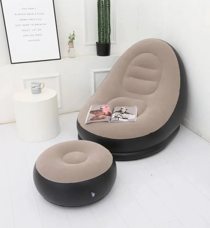 Fauteuil Gonflable avec Pouf et Gonfleur OFFERT ✨LIVRAISON GRATUITE✨